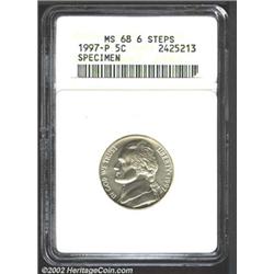 1997-P 5C SMS MS68 Six Steps ANACS.