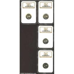 1938 5C PR66 NGC, lovely pastel overtones; 1940 PR66 NGC; 1941 PR66 NGC, delicate golden accents; an