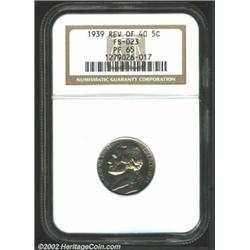 1939 5C Reverse of 1940 PR65 NGC.
