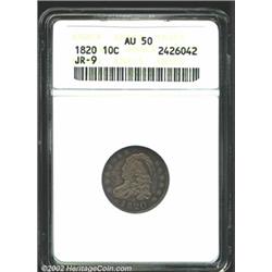 1820 10C Large 0 AU50 ANACS.