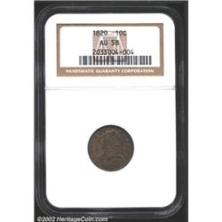 1820 10C Large 0 AU58 NGC.
