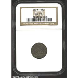 1827 10C AU55 NGC.