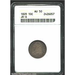 1829 10C Small 10C AU50 ANACS.
