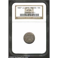 1837 10C No Stars XF40 NGC.