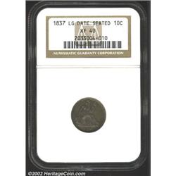 1837 10C No Stars XF40 NGC.