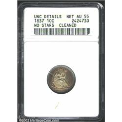 1837 10C No Stars--Cleaned--ANACS.