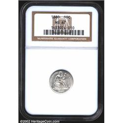 1880 10C MS67 NGC.