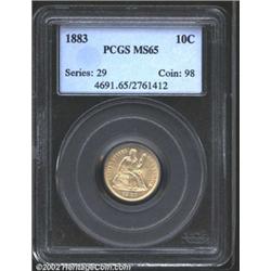 1883 10C MS65 PCGS.