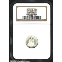 1884-S 10C MS66 NGC.
