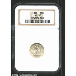 1885 10C MS65 NGC.