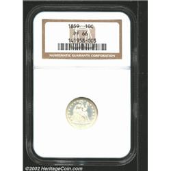 1859 10C PR66 NGC.