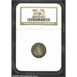 1866 10C PR66 NGC.
