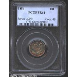 1884 10C PR64 PCGS.