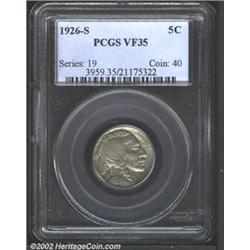 1926-S 5C VF35 PCGS.