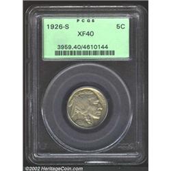 1926-S 5C XF40 PCGS.