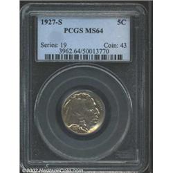 1927-S 5C MS64 PCGS.