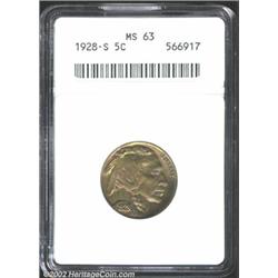 1928-S 5C MS63 ANACS.