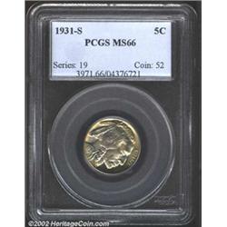 1931-S 5C MS66 PCGS.