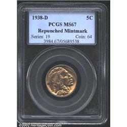 1938-D 5C MS67 PCGS.