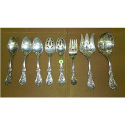 Monumental Reed and Barton Francis I sterling flatware 8 serving pieces
