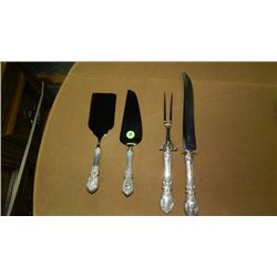 Monumental Reed and Barton Francis I sterling flatware 4 serving pieces