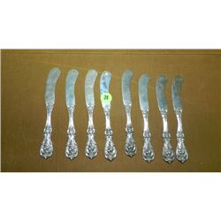 Monumental Reed and Barton Francis I sterling flatware 8 knives, serving pieces