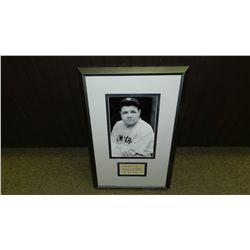 authentic autographed baseballs great Babe Ruth comes w/ PSA/DNA certificate framed photo, w/letter