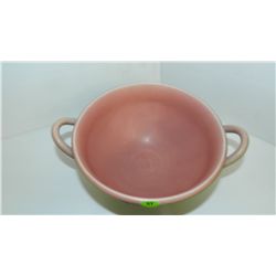 amazing rookwood vellum painted floral double handled bowl / planter  cond VG 4 3/4 x 10 1/4 #2951