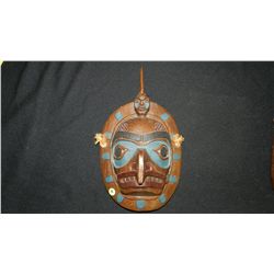 North West Coast Native American Reproduction? Hand Carved Wooden Eagle Man Mask