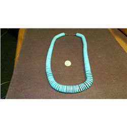 amazing Native American sterling silver? and turquoise necklace..