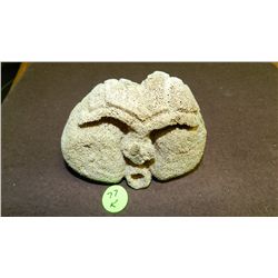 unique hand carved Native American whale bone face