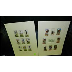 2 piece collection of antique cycling & soccer Tobacco cards, John Player & Sons, Imperial Tobacco C
