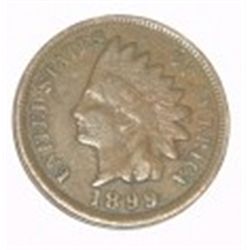 1899 INDIAN HEAD PENNY RED BOOK VALUE IS $12.00+ *NICE EARLY VERY FINE GRADE*!!