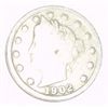 Image 1 : 1902 LIBERTY HEAD "V" NICKEL RED BOOK VALUE IS $3.00+ *NICE EARLY VERY GOOD GRADE*!!