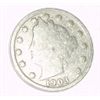 Image 1 : 1903 LIBERTY HEAD "V" NICKEL RED BOOK VALUE IS $3.00+ *NICE EARLY VERY GOOD GRADE*!!