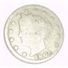 Image 1 : 1904 LIBERTY HEAD "V" NICKEL RED BOOK VALUE IS $2.00+ *NICE EARLY GOOD GRADE*!!