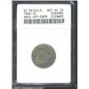 Image 1 : 1866 5C Rays Nickel--Off Center, Cleaned--ANACS.