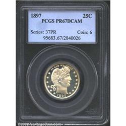 1897 25C PR67 Deep Cameo PCGS.