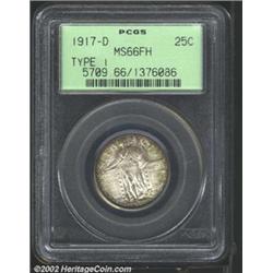 1917-D 25C Type One MS66 Full Head PCGS.