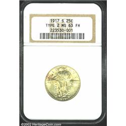 1917-S 25C Type Two MS63 Full Head NGC.