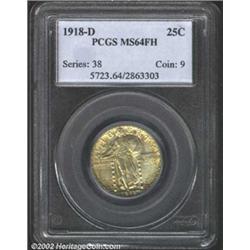 1918-D 25C MS64 Full Head PCGS.