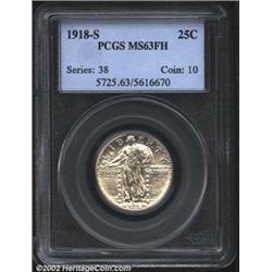 1918-S 25C MS63 Full Head PCGS.