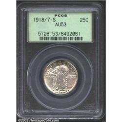 1918/7-S 25C AU53 PCGS.