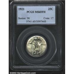 1921 25C MS65 Full Head PCGS.