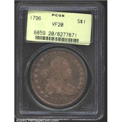 1796 S$1 Small Date, Small Letters VF20 PCGS.