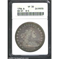 1796 S$1 Small Date, Small Letters VF30 ANACS.
