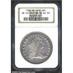 1796 S$1 Small Date, Small Letters AU53 NGC.