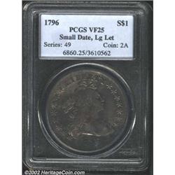 1796 S$1 Small Date, Large Letters VF25 PCGS.