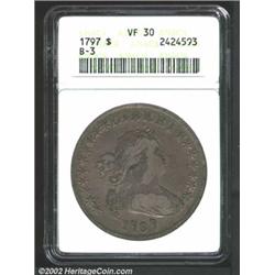 1797 S$1 10x6 Stars VF30 ANACS.