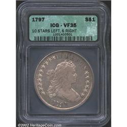 1797 S$1 10x6 Stars VF35 ICG.